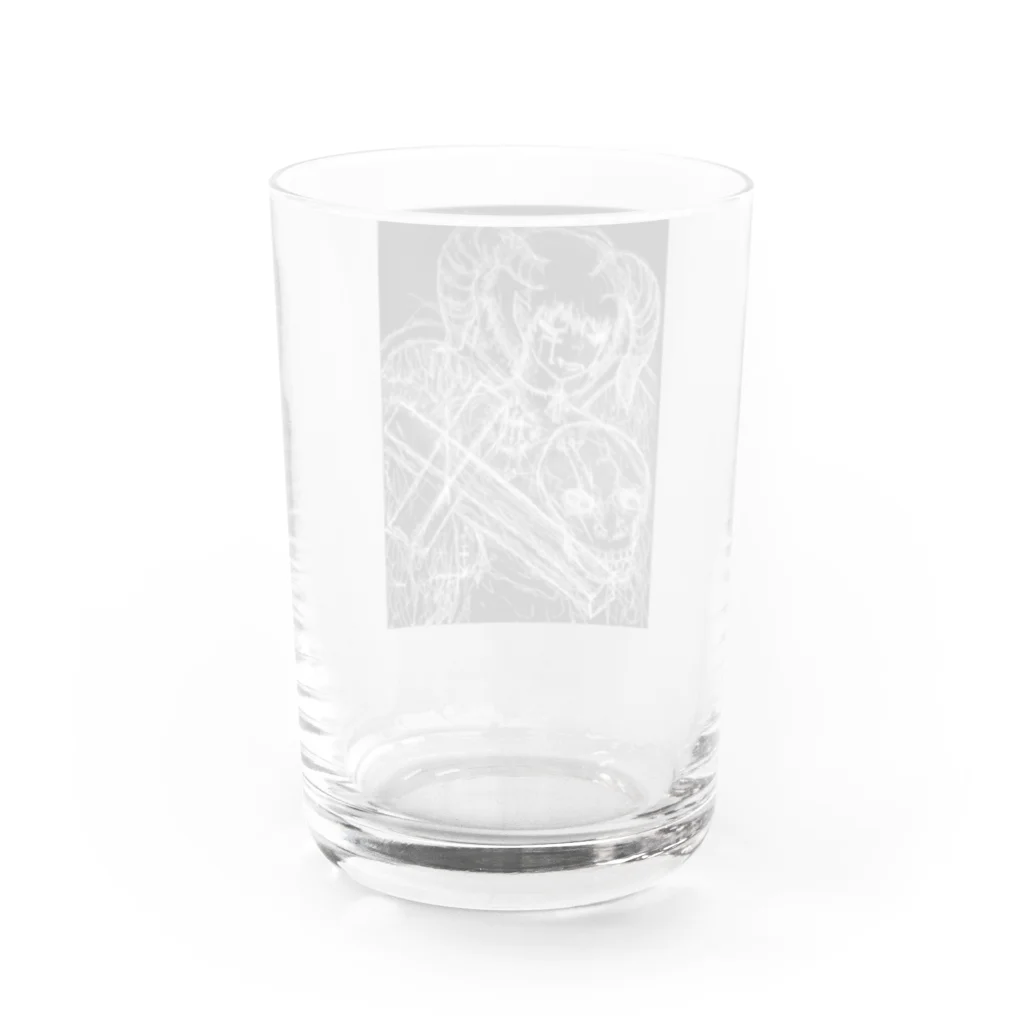 PURIN Deathの悪魔Devil boy  Water Glass :back