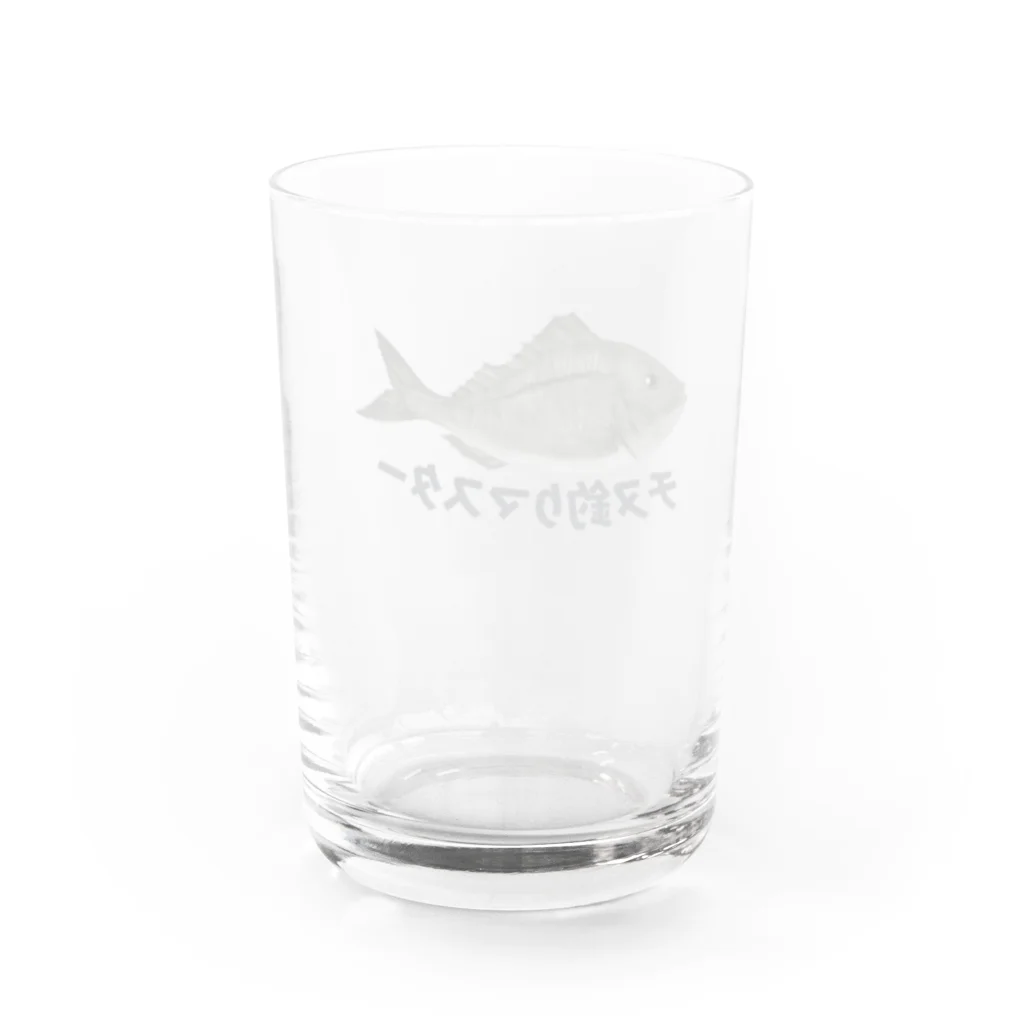 chicodeza by suzuriのチヌ釣り大会専用 Water Glass :back