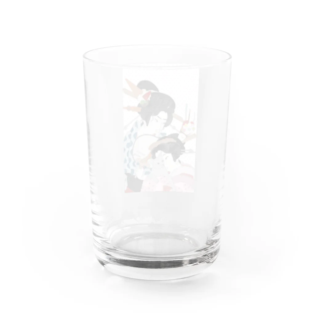 keeeeeep smilingののせるな危険🍨 Water Glass :back