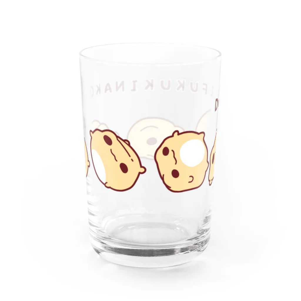 しろくろショップのだいふくきなこ　ごろん Water Glass :back