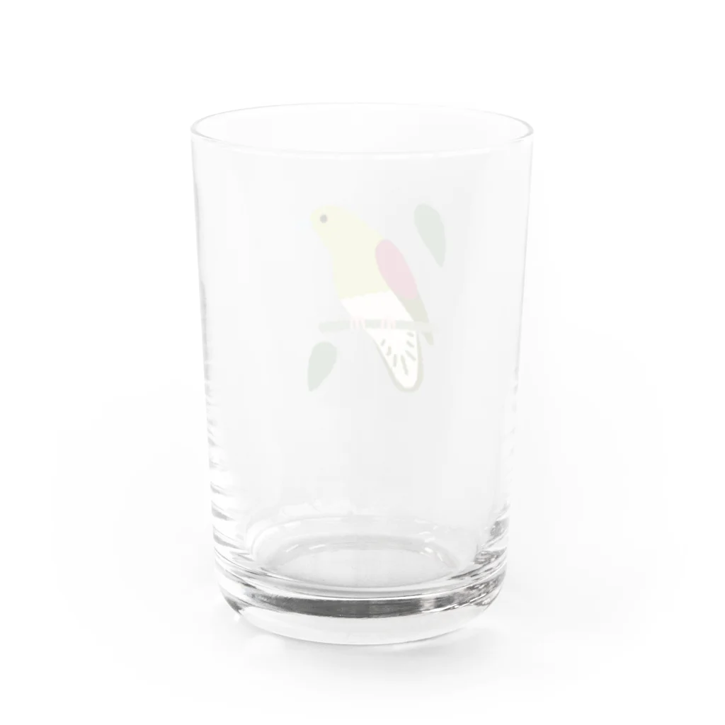 piro piro piccoloのアオバト Water Glass :back