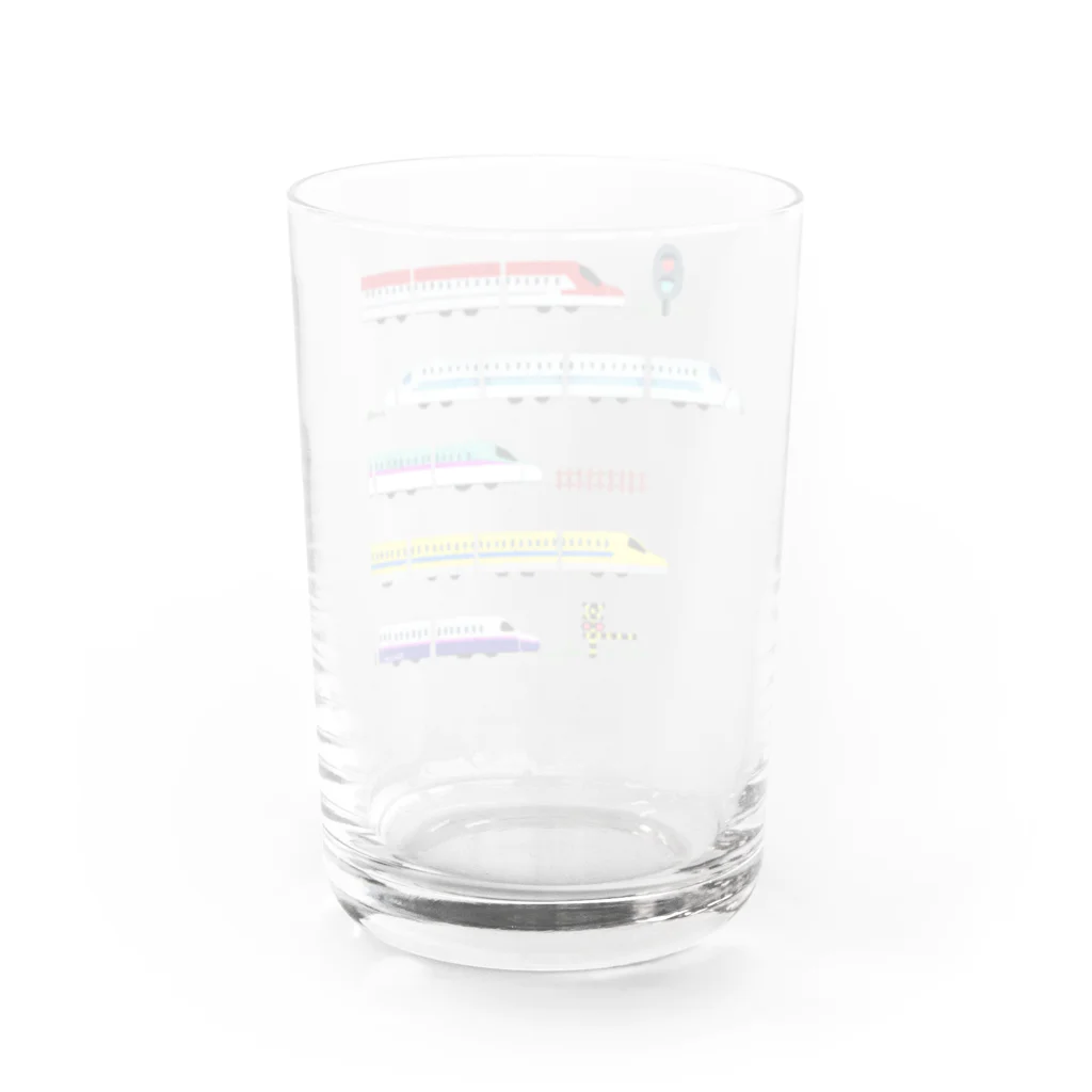 SHINOCHIKA.artworksの大好き！新幹線's Water Glass :back