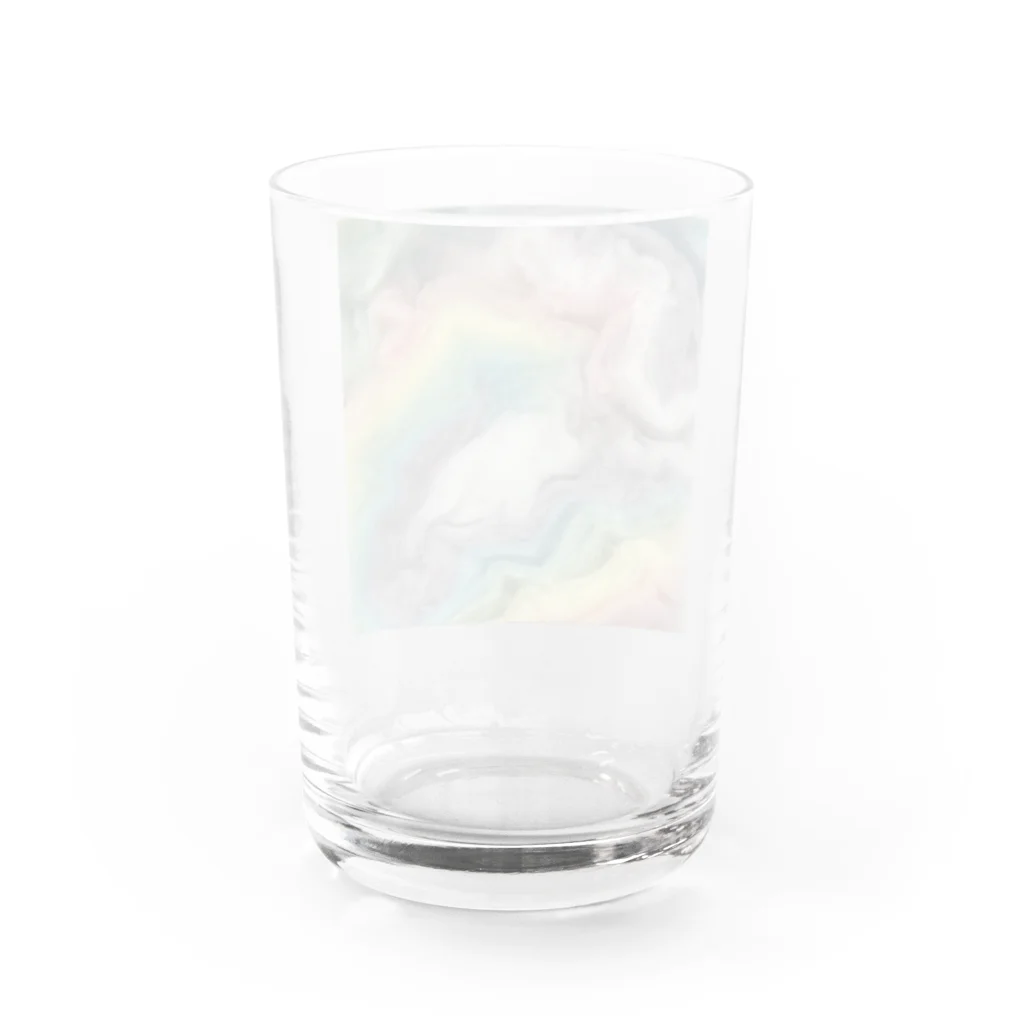 あゆのしおやきのわたあめ Water Glass :back