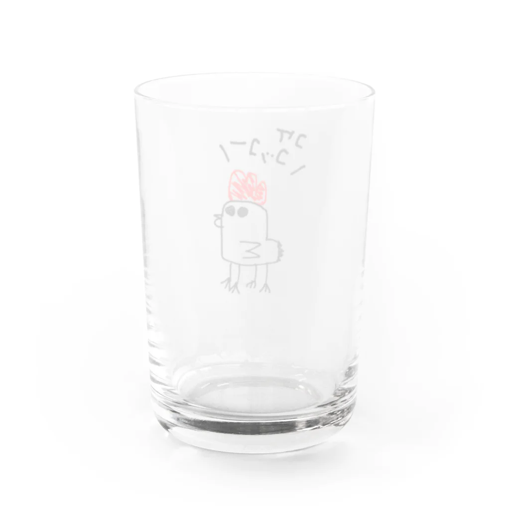 妖精やさんのニワトリの妖精さん Water Glass :back