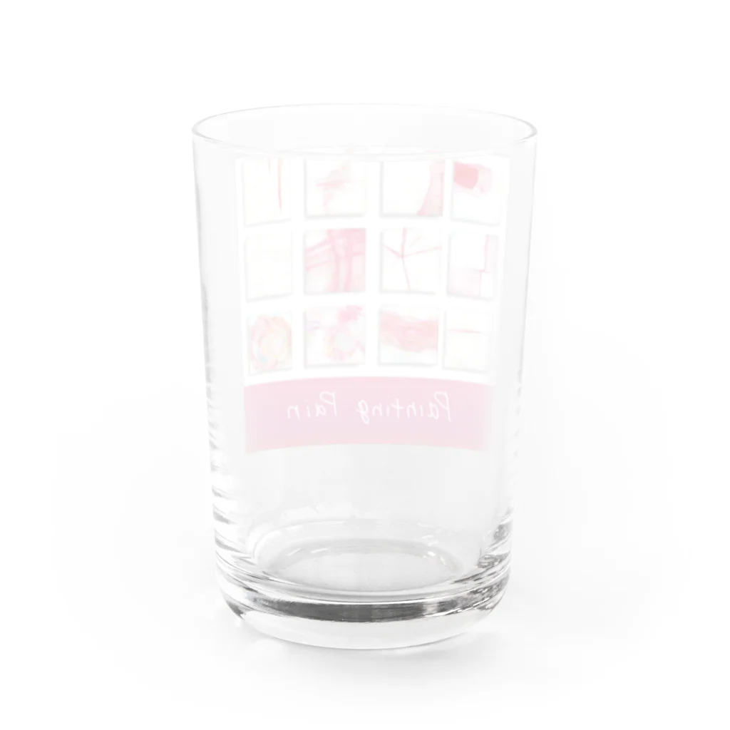 やわらかアートアカデミーのPainting Pain Water Glass :back