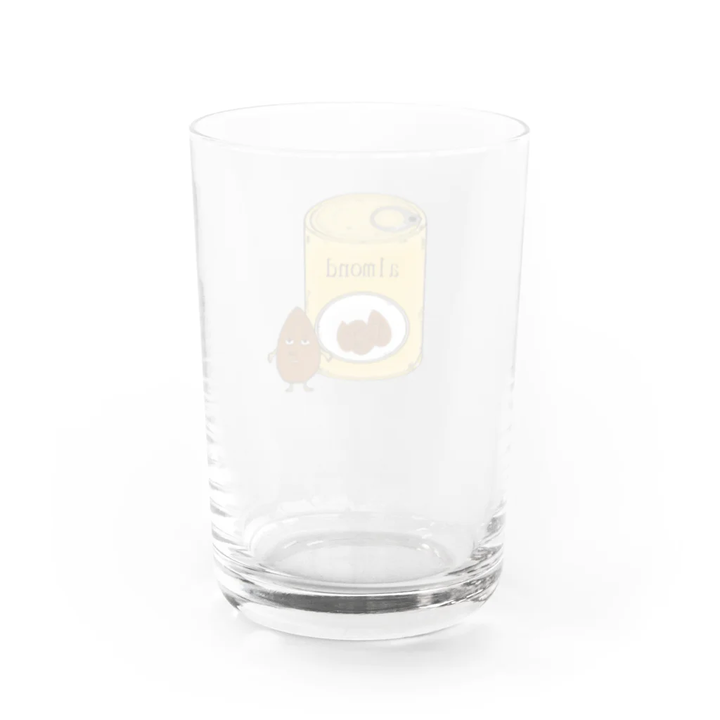 くまにんじんのアモンド Water Glass :back