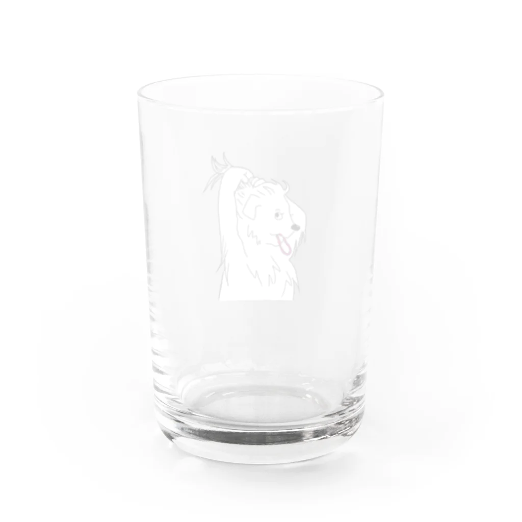 毎日イッヌのおしゃまイッヌ Water Glass :back