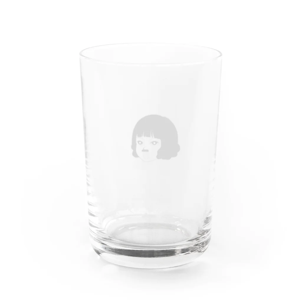 さくさくのひげ Water Glass :back