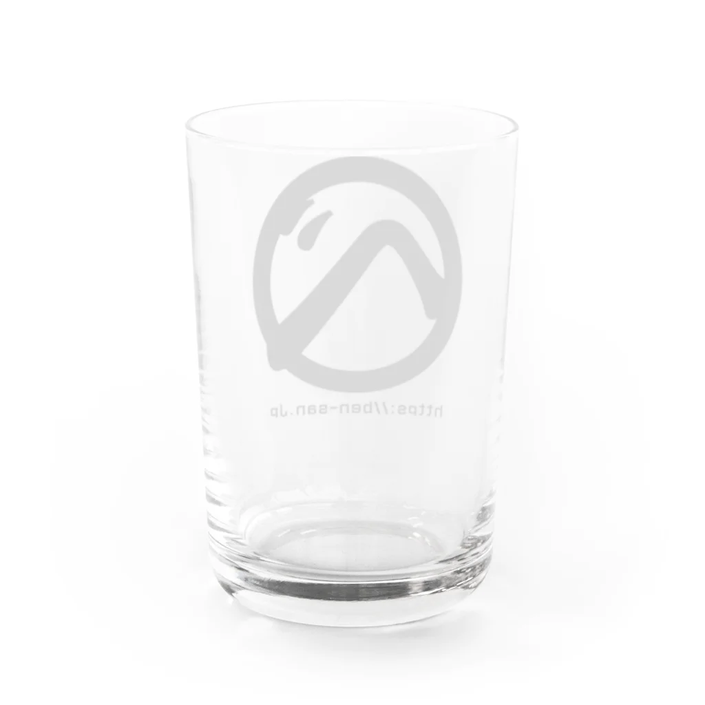 ベンサン.JPグッズ売り場のベンサン.JPのまるベグッズ Water Glass :back