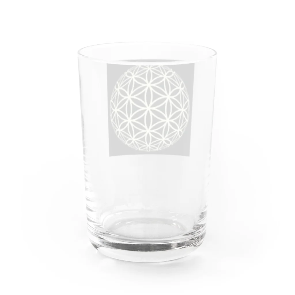 Imacocoのフラワーオブライフ立体B Water Glass :back