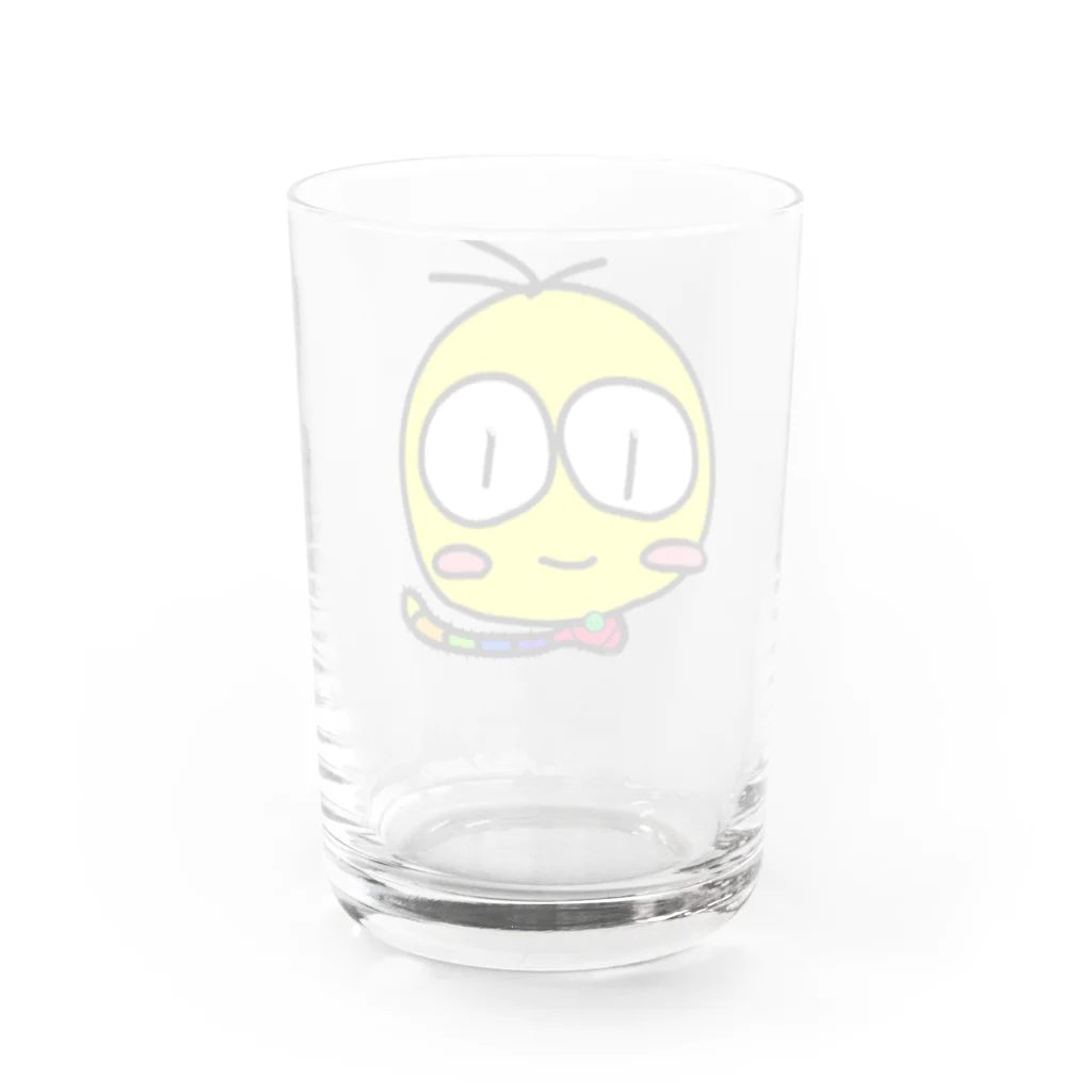 ピコユユ | 幸せクリエイター💕のイモムシ君 Water Glass :back