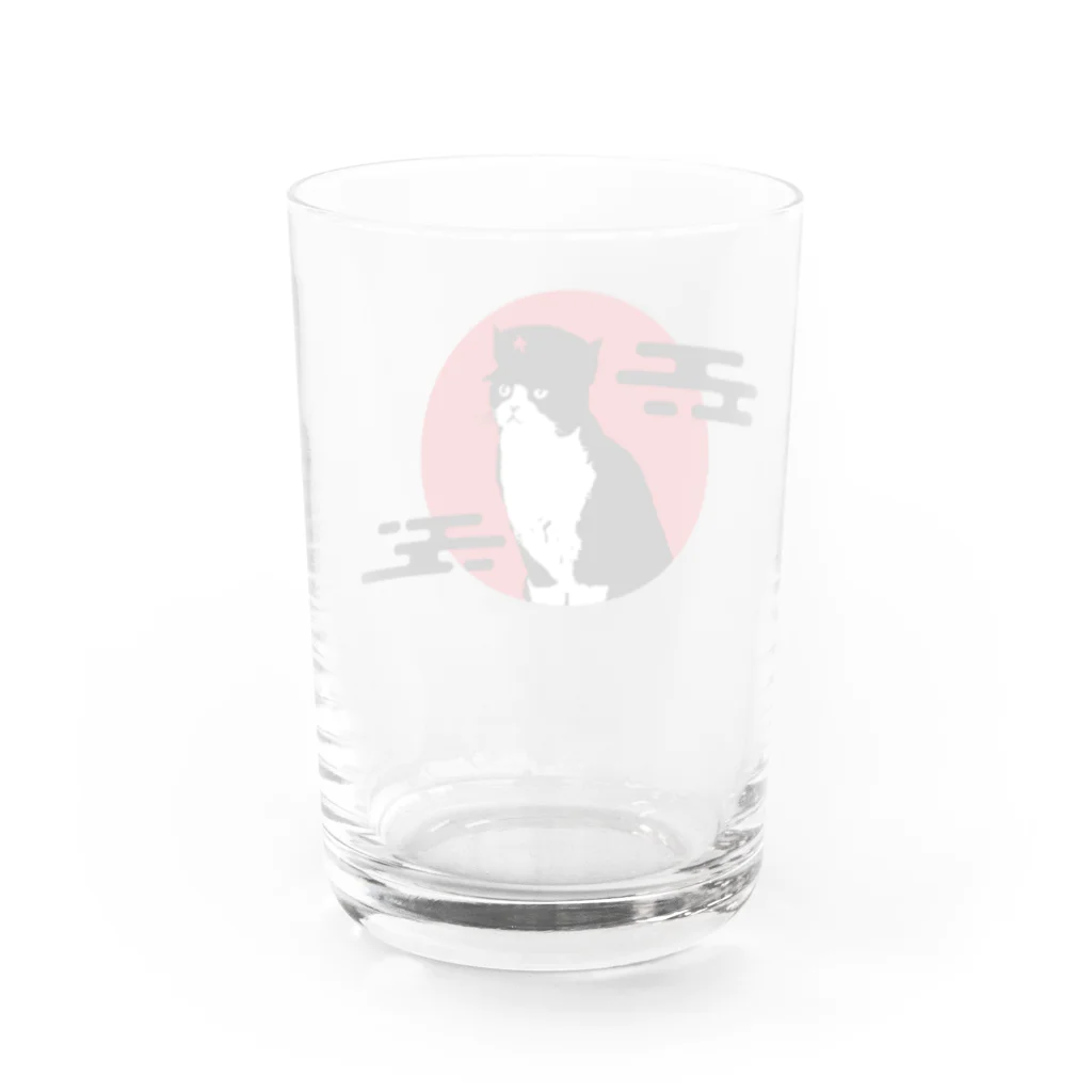 中華呪術堂（チャイナマジックホール）の【前プリント】人民帽猫 Water Glass :back