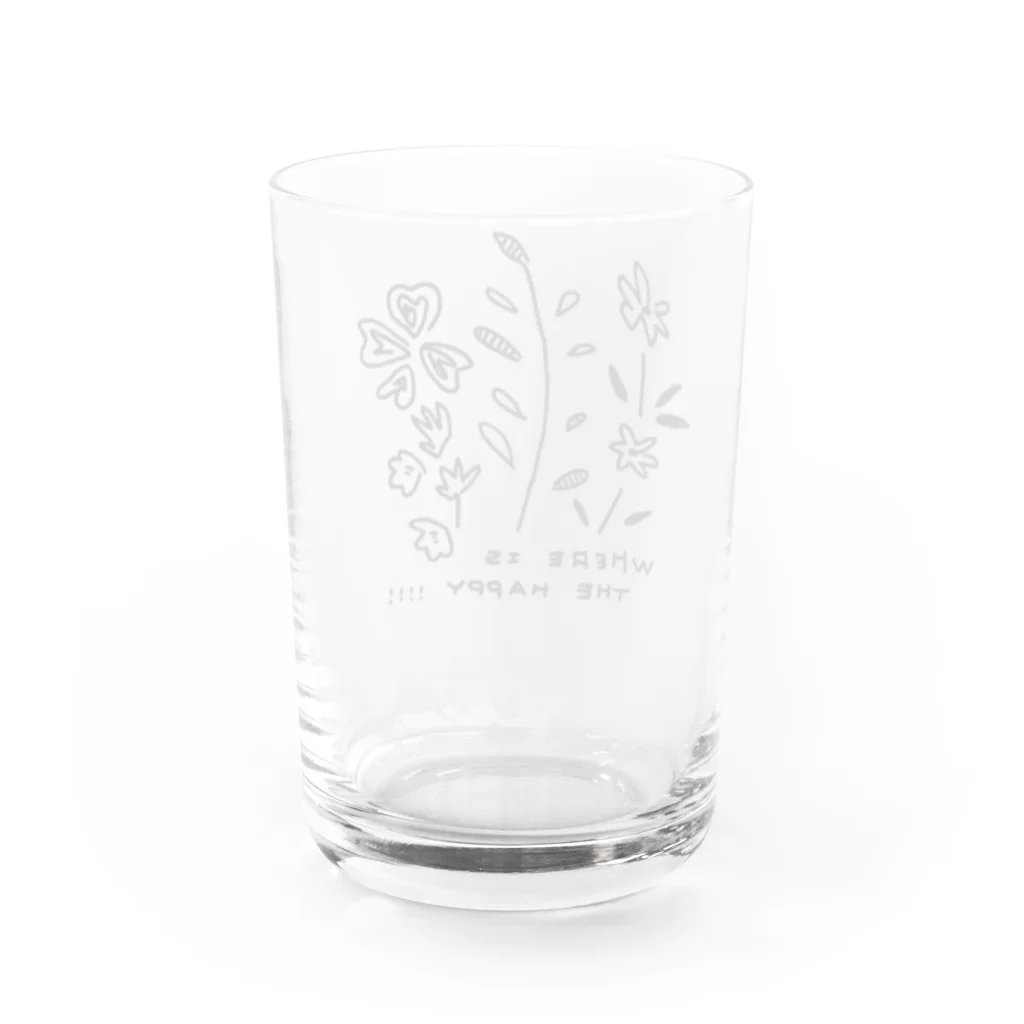 アトリエやまのうえのお花シリーズ Water Glass :back