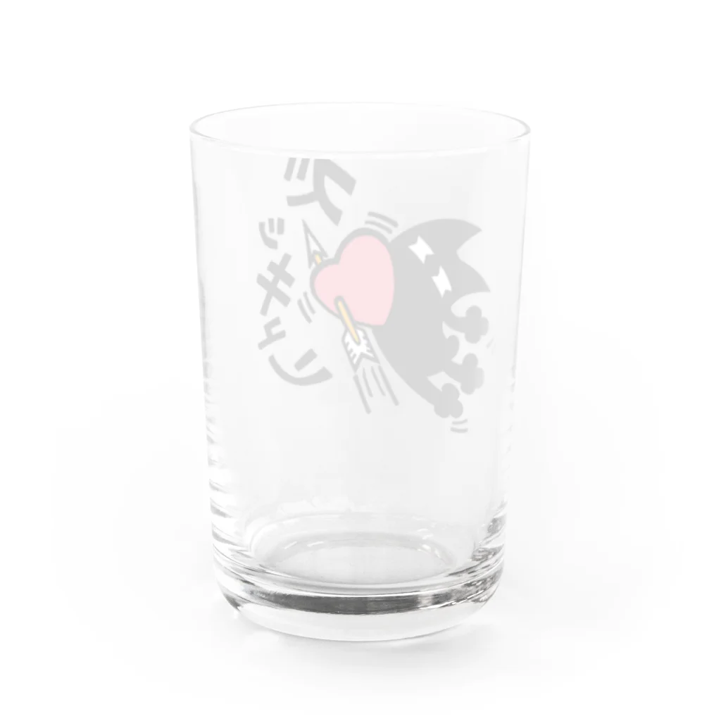 犬かもなのと猫のはずのズッキュン Water Glass :back