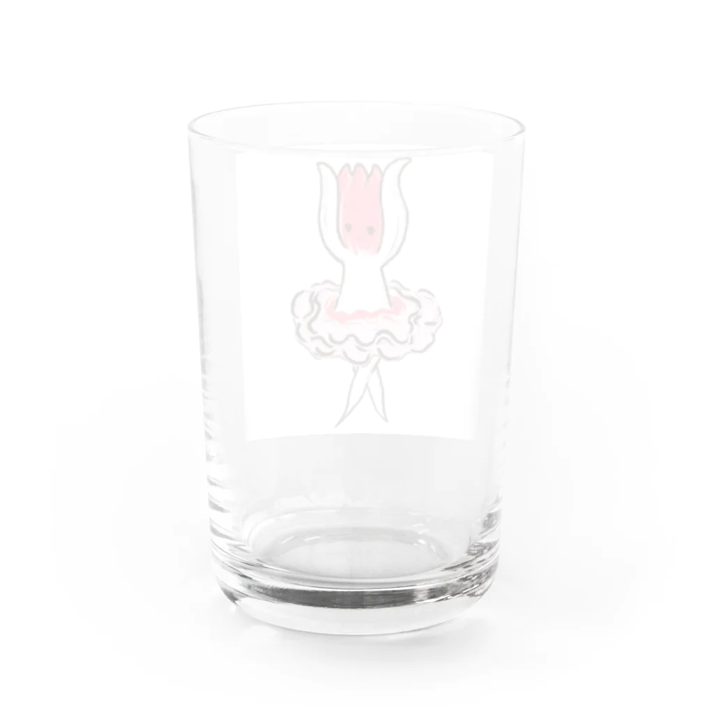 HUG flowerのtulipdancer Water Glass :back