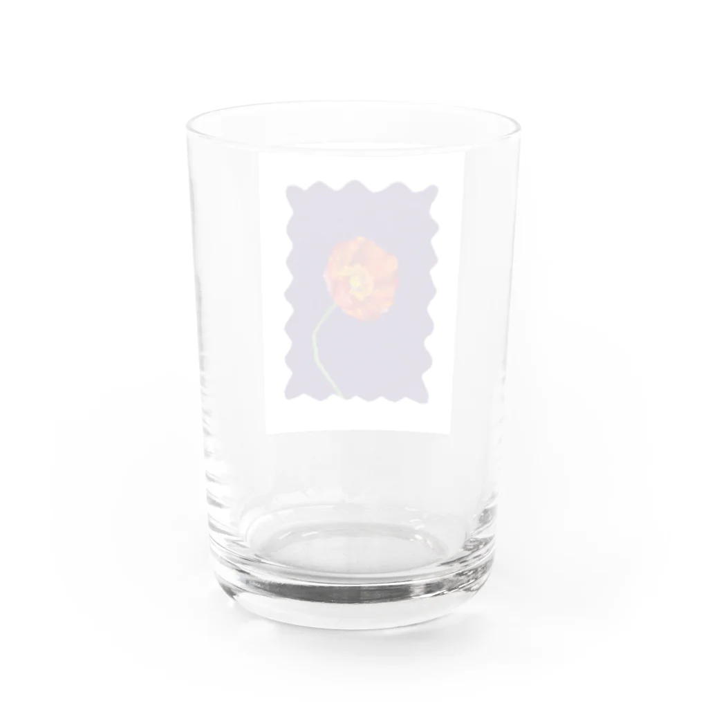 oilpastelhinaのポピー Water Glass :back