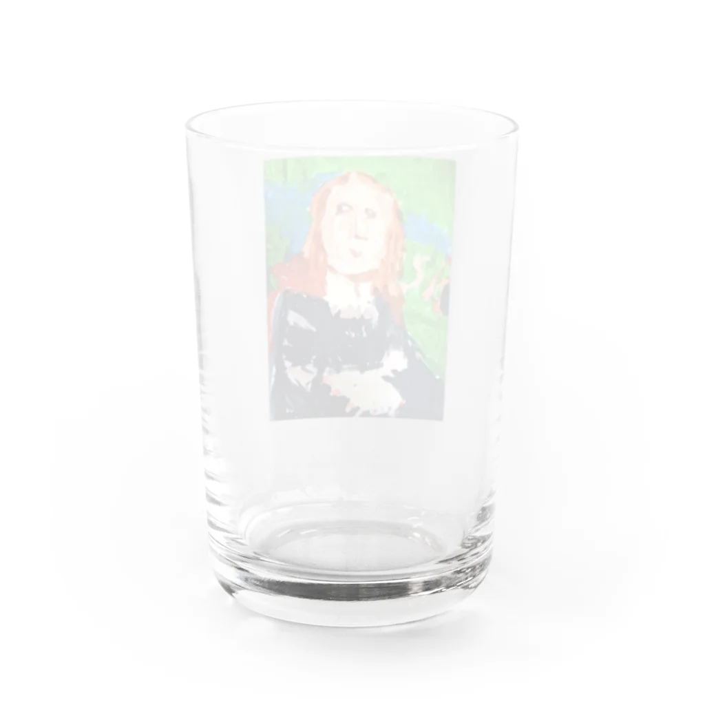 ギフっ子SHOPのギフのモナリザ Water Glass :back