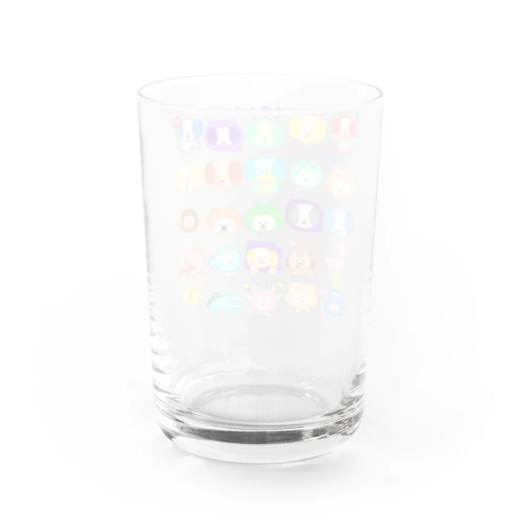 こどもいぬ｜ぬいぐるみ・絵のパステル こどもいぬフレンズ Water Glass :back