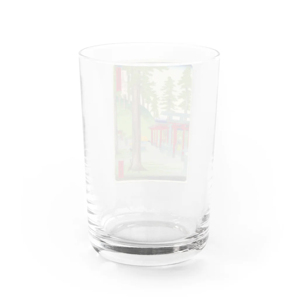 旨味教授といちごもちぷりんの東京名所四十八景　王子稲荷内白狐乃社 Water Glass :back