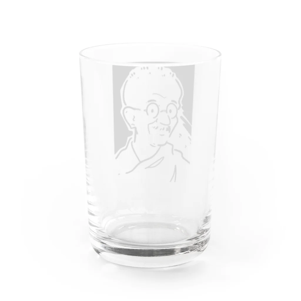 山形屋米店のマハトマ・ガンディー(Mahatma Gandhi) Water Glass :back