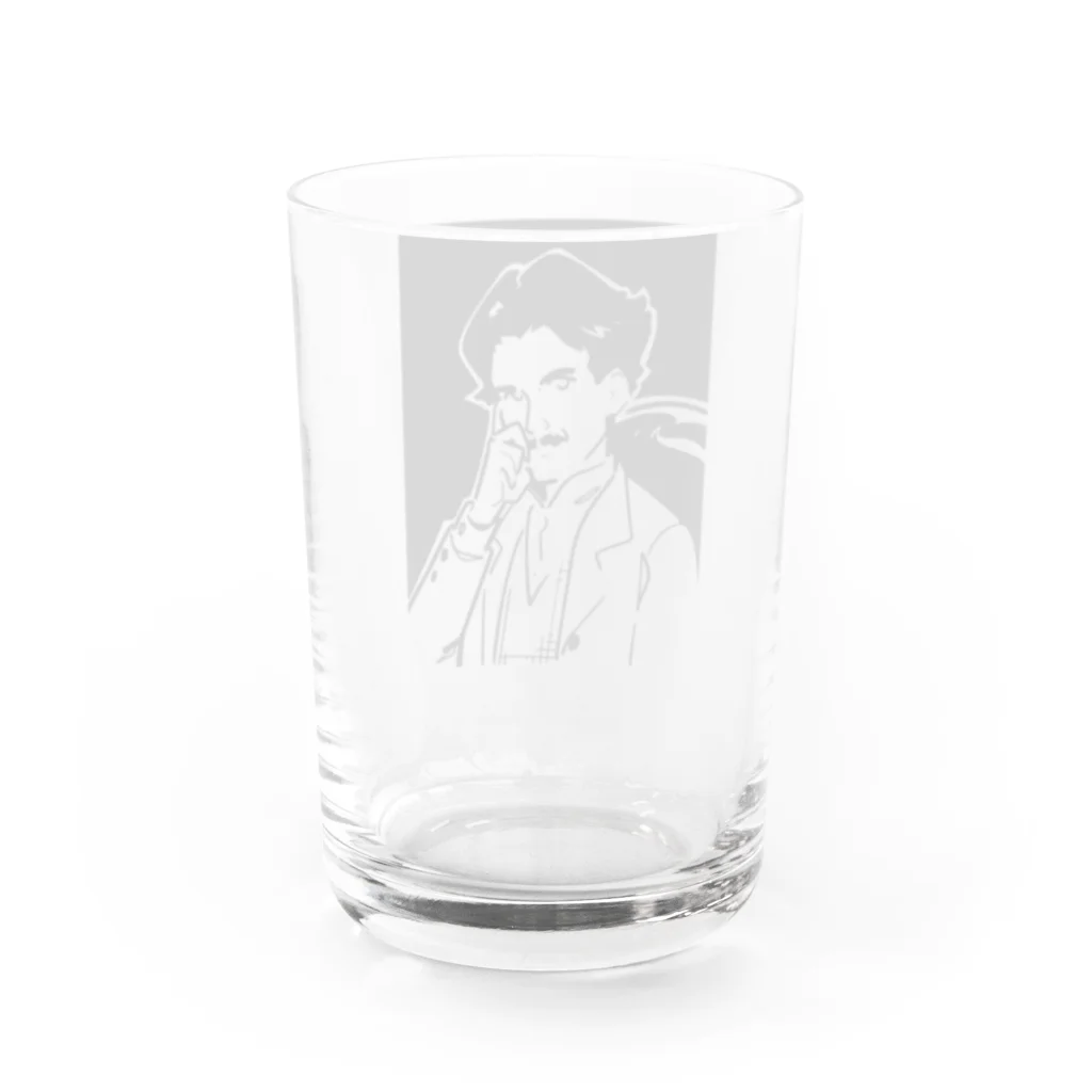 山形屋米店のニコラ・テスラ（Nikola Tesla） Water Glass :back