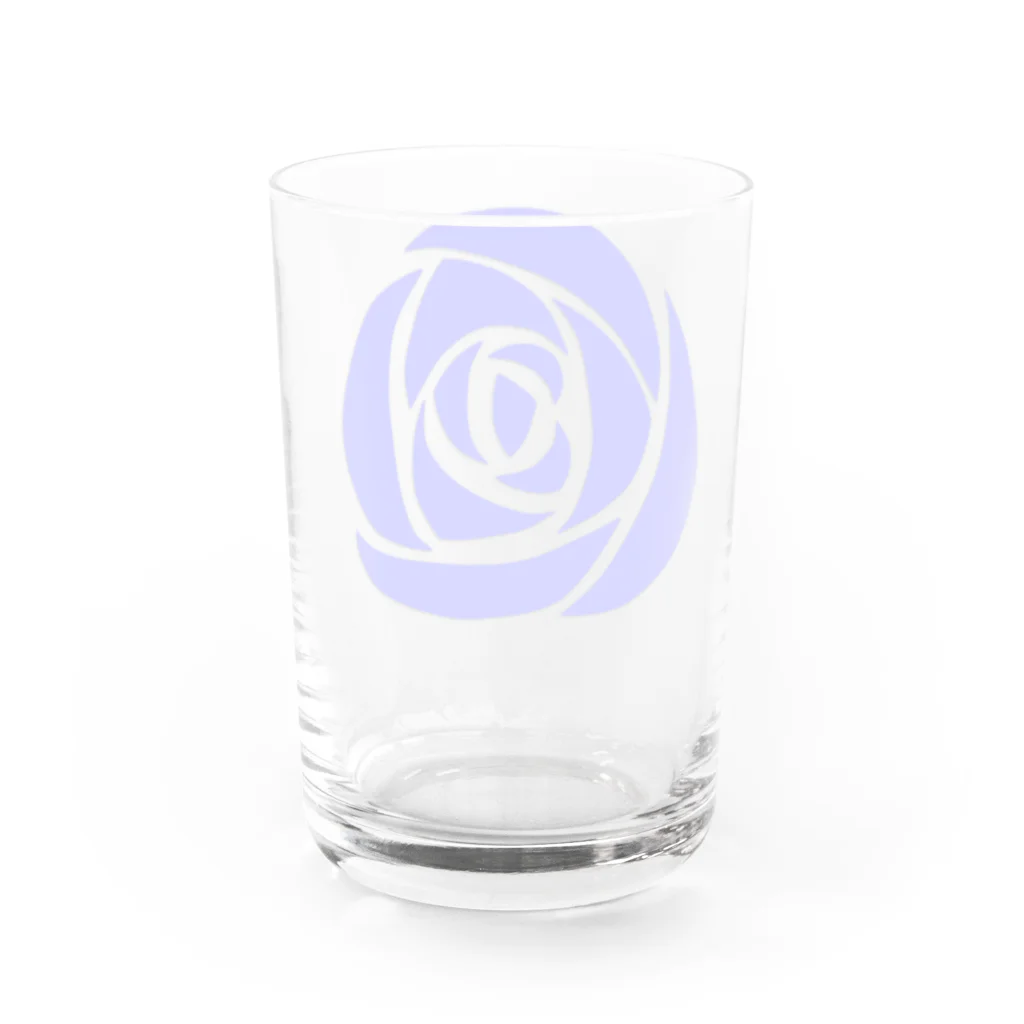 武者小路夕桐の青薔薇 Water Glass :back