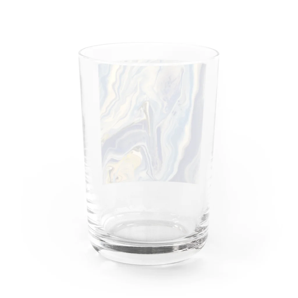 m/artworkのBlue  series Water Glass :back