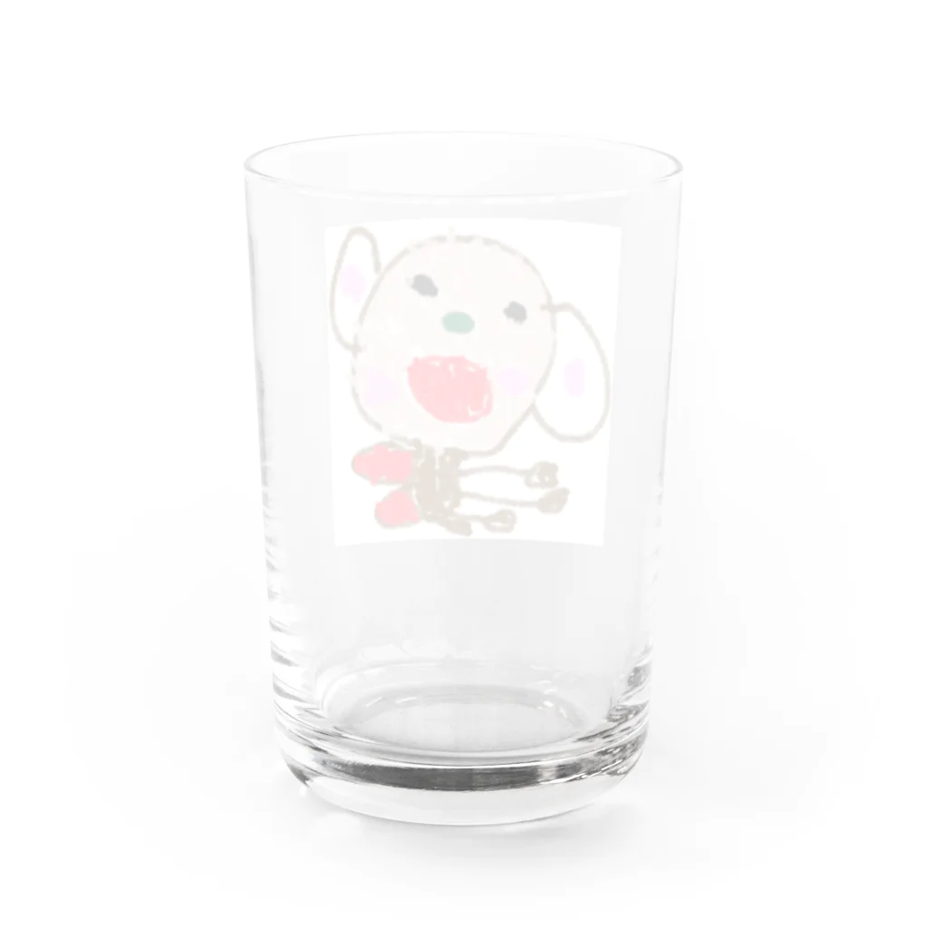 思い出ショップのおさるまま Water Glass :back