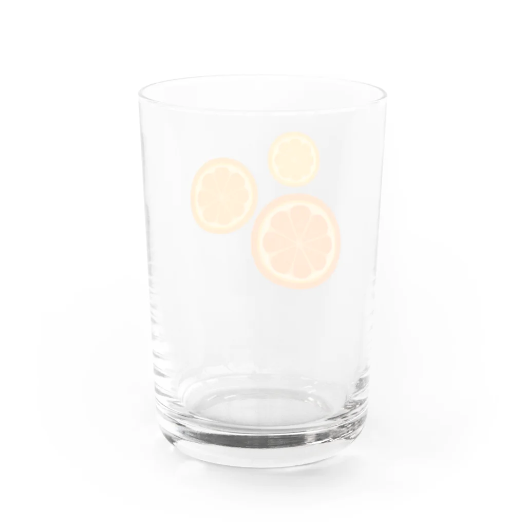 こめつぶ店の多分オレンジ Water Glass :back