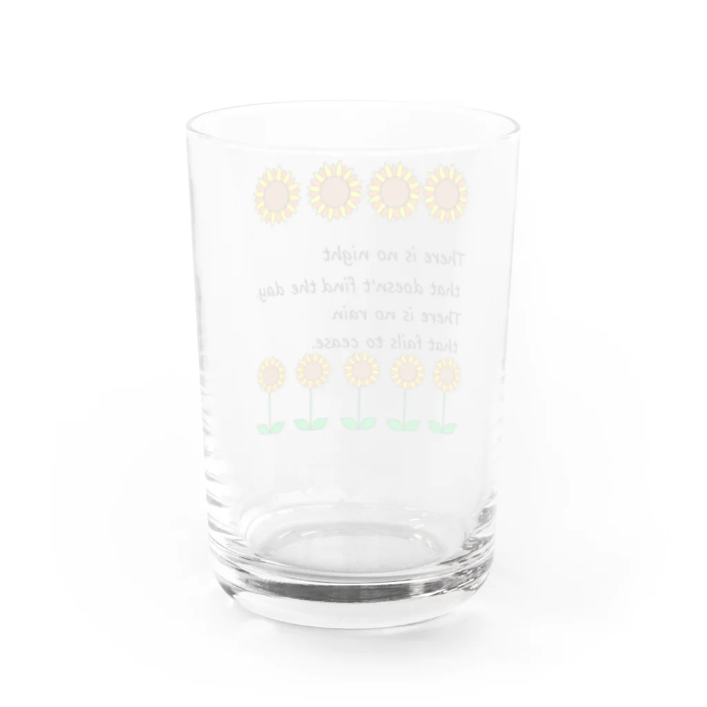 kagayakenaoki shop の勇気を与えてくれるグッツです。 Water Glass :back