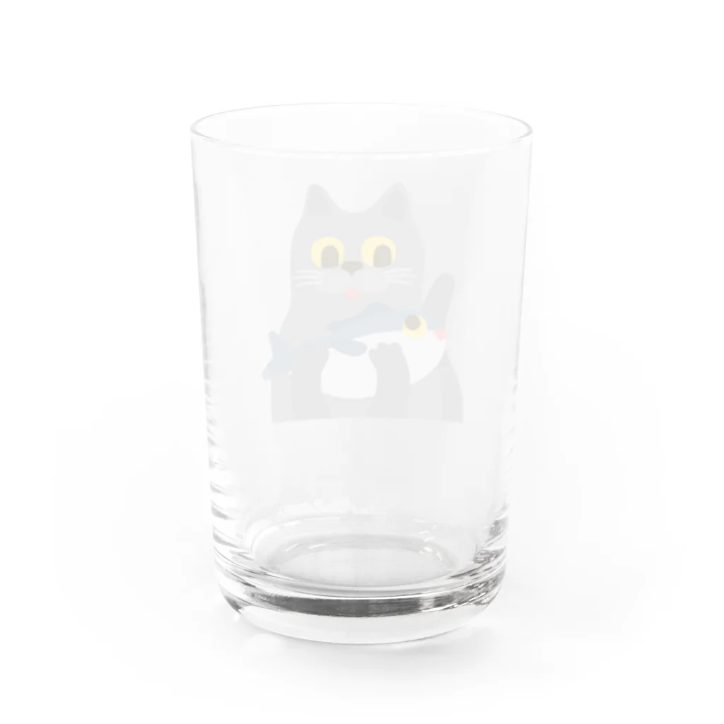 Higucciniの抱きマグロのボナさん Water Glass :back