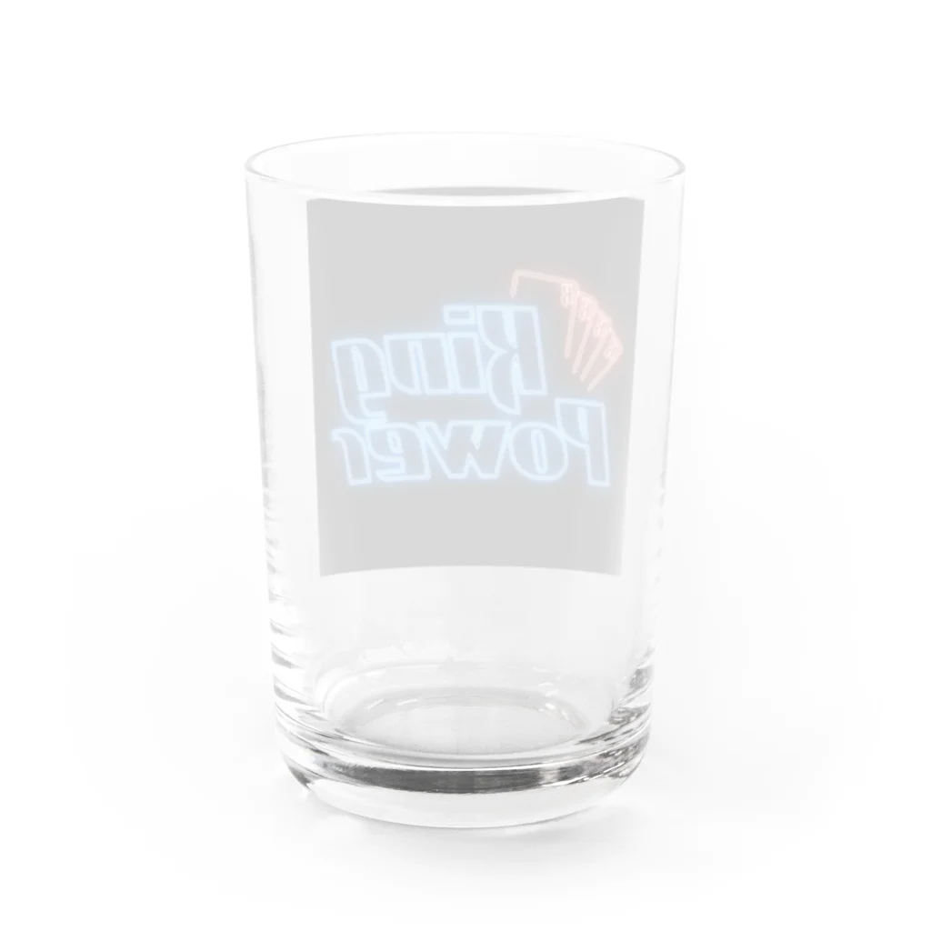 ランパンプス単独グッズショップのKing Power ロゴ　グラス Water Glass :back