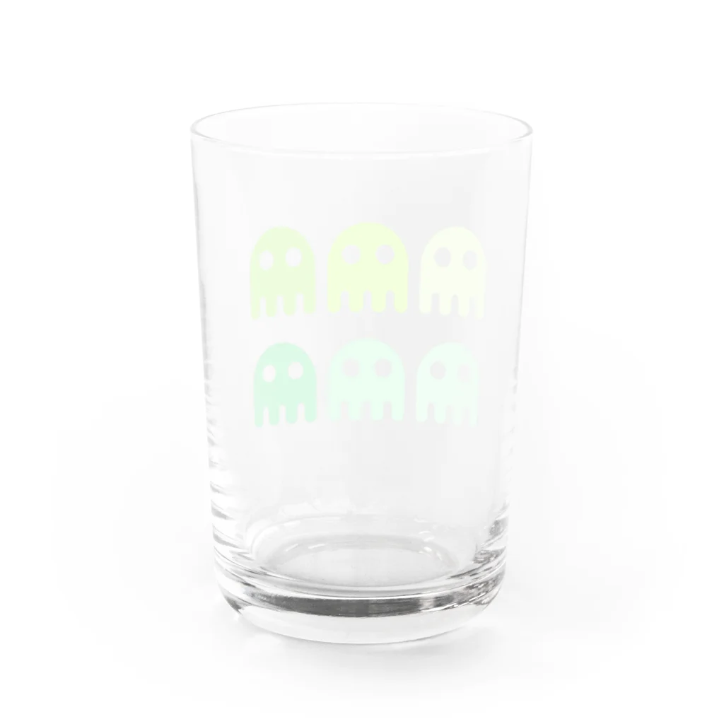 Yu_and_Iのカラフルエイリアン〈green〉 Water Glass :back