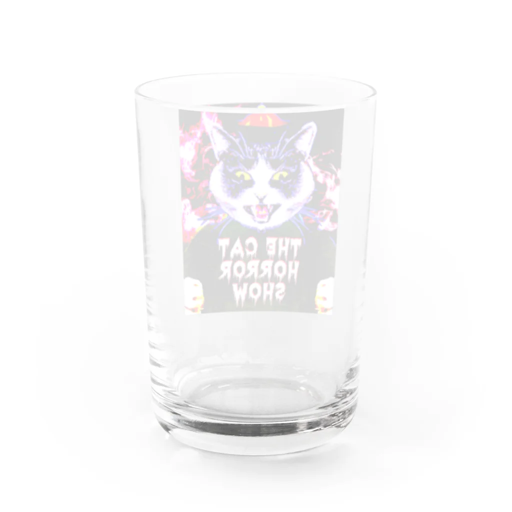 中華呪術堂（チャイナマジックホール）のTHE CAT HORROR SHOW Water Glass :back