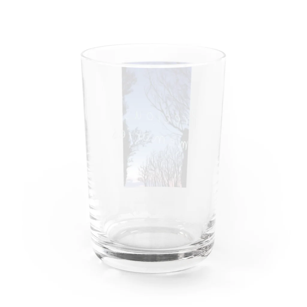 ひはせのPrecious memories Water Glass :back