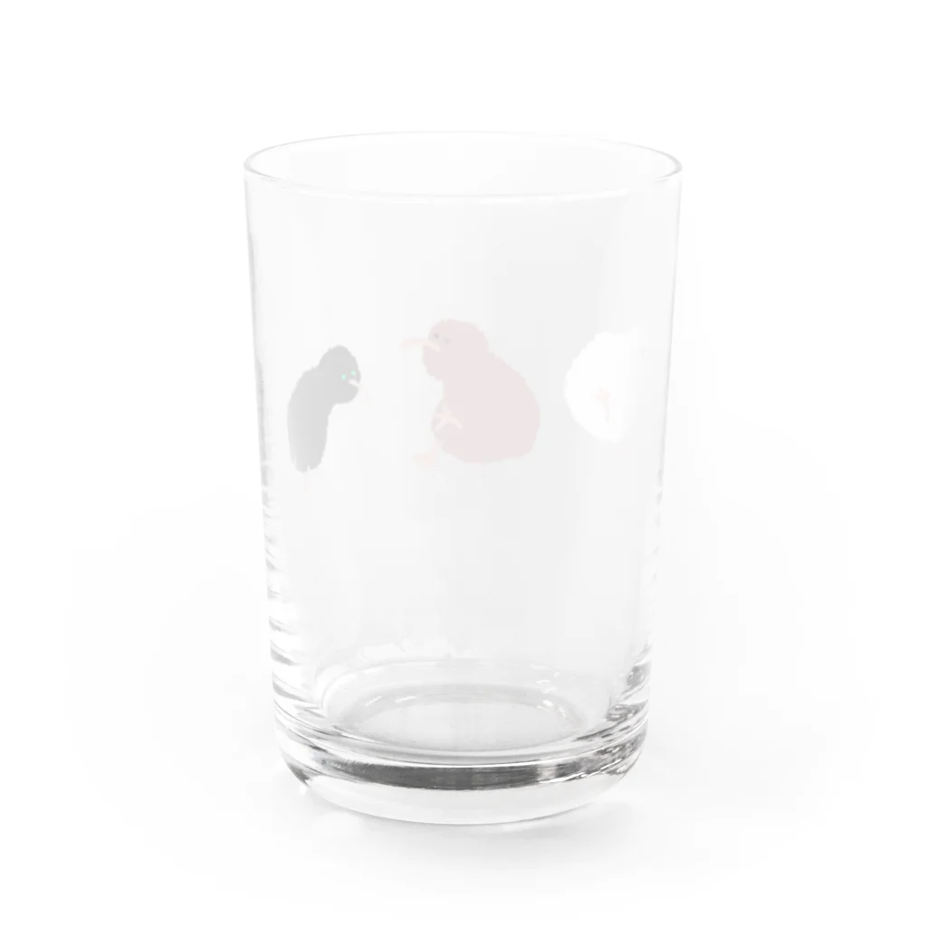 竹さんの3色キーウィ Water Glass :back