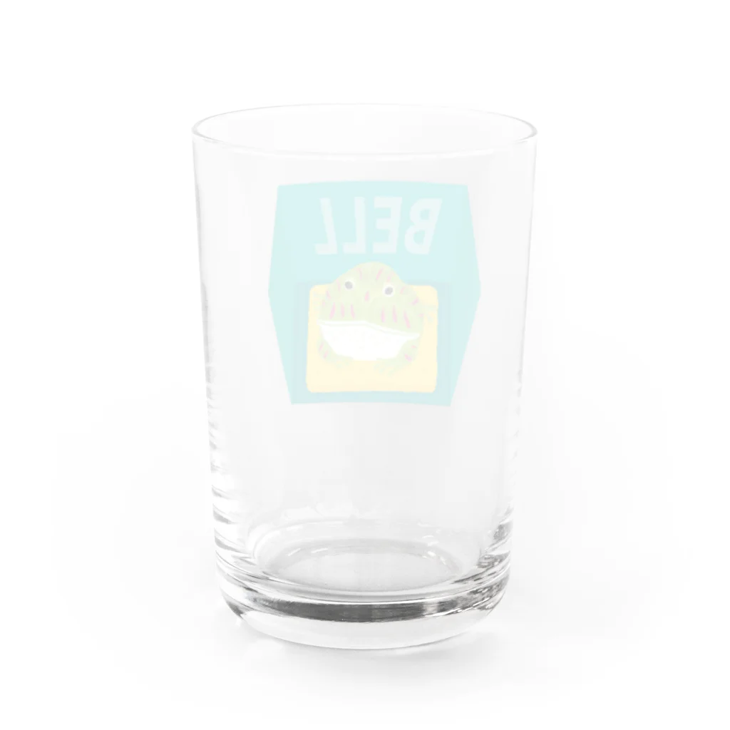 sakumamedaifukuのベルツノガエルのベルくん Water Glass :back