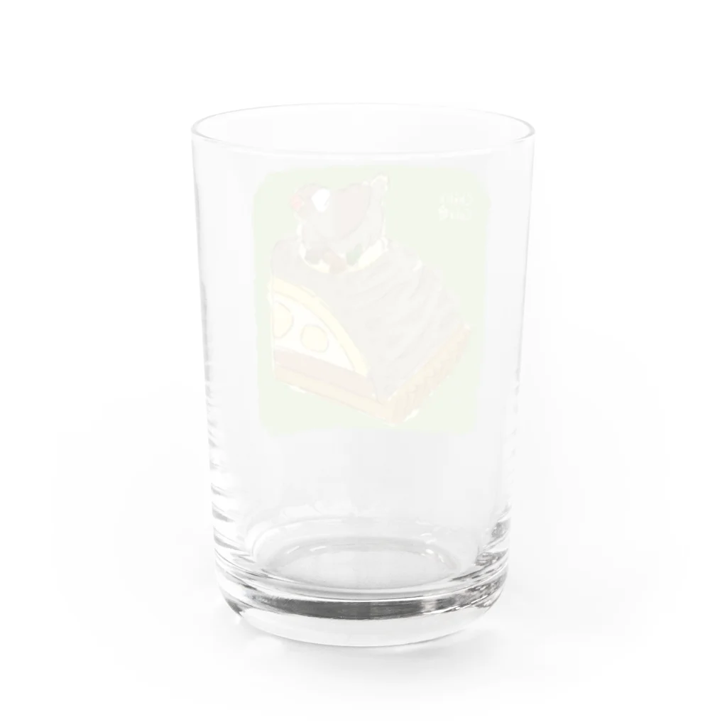 Chill`s Factoryのモンブランケーキ 文鳥 Water Glass :back