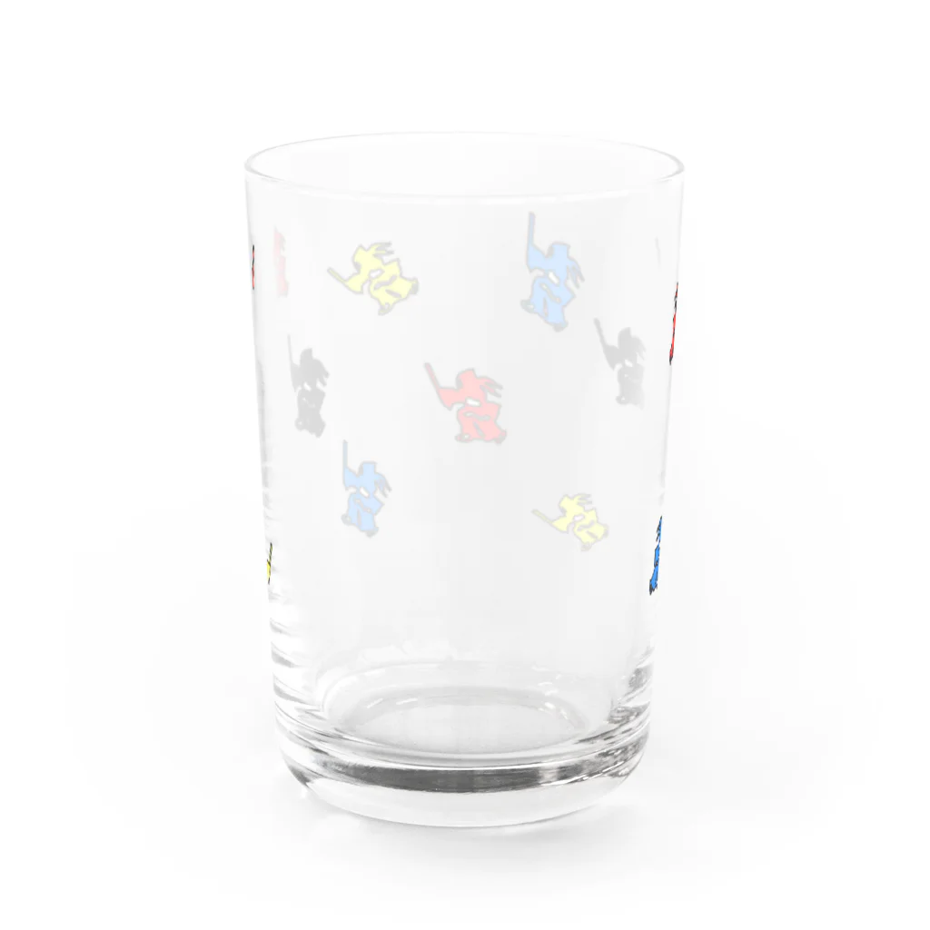 greetenの剣道めいいっぱい 剣道　カラフル Water Glass :back