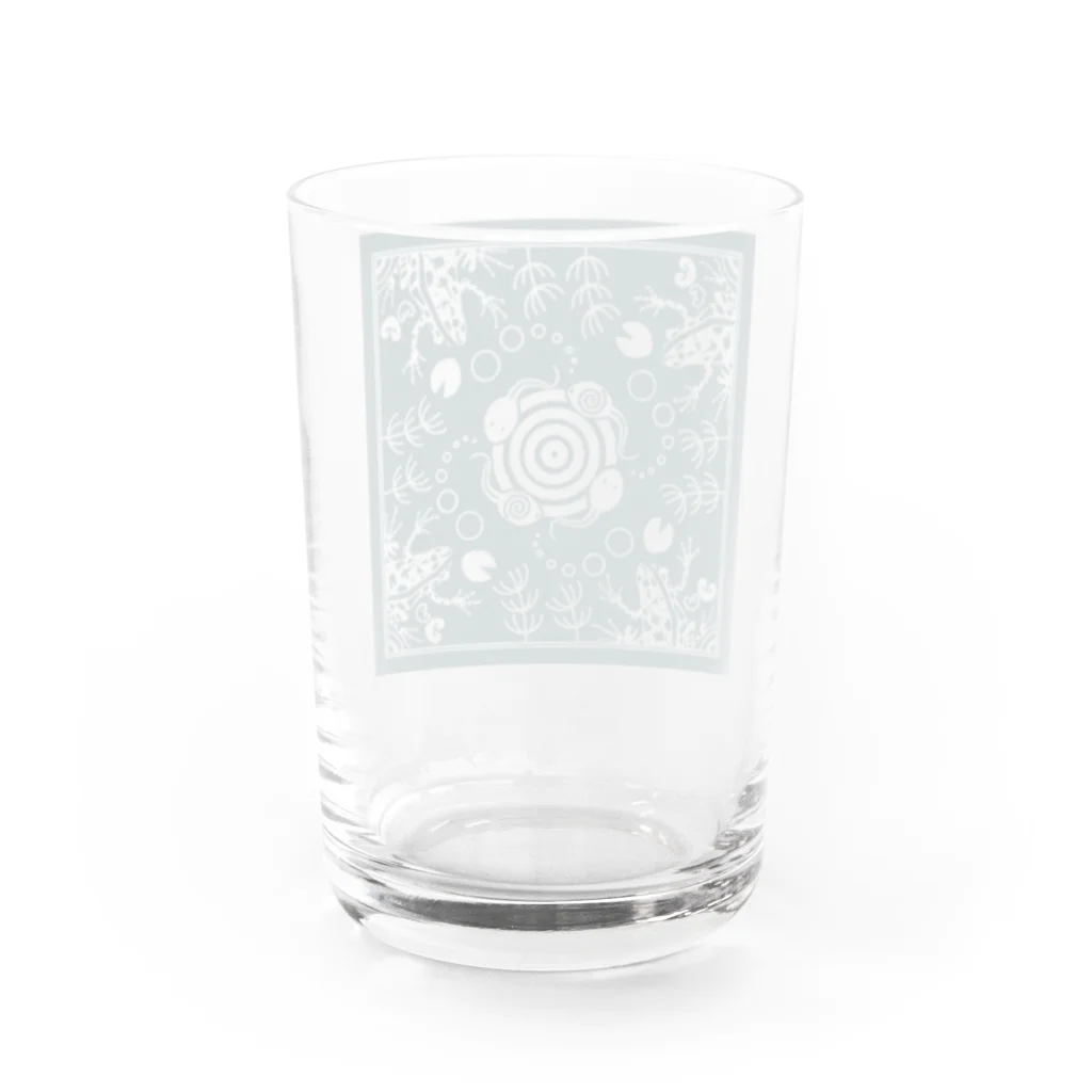 くいなの母のぬまがえるのぬま Water Glass :back