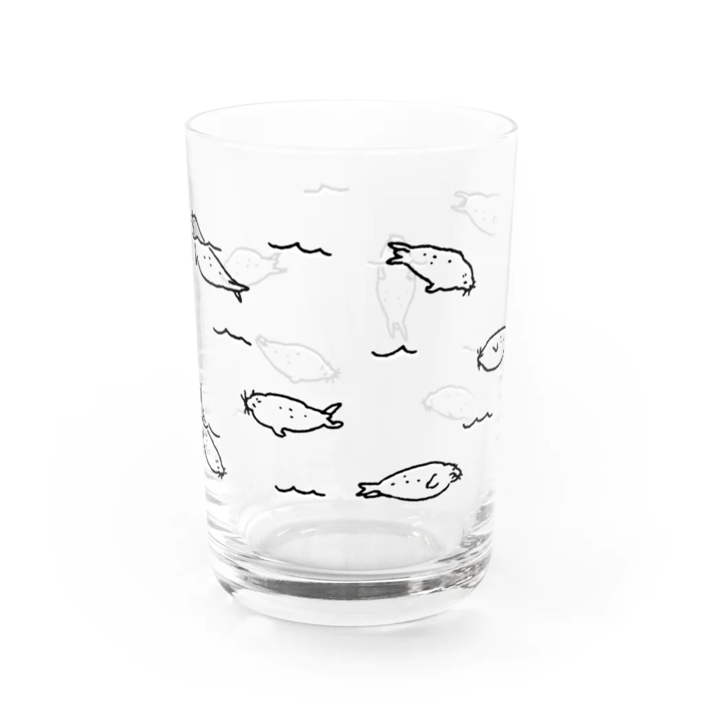 ぴすぴすのぷかぷかアザラシ Water Glass :back