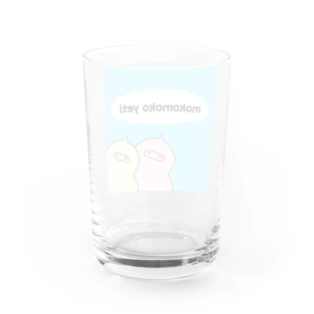 もこもこイエティのひょっこりもこもこイエティ Water Glass :back