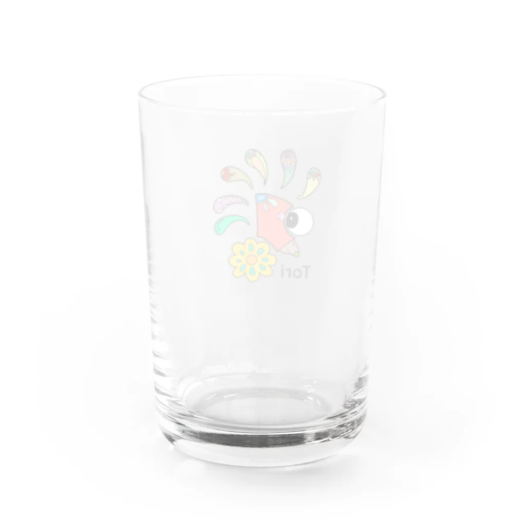 ぼくはシリーズのぼくはTORI Water Glass :back