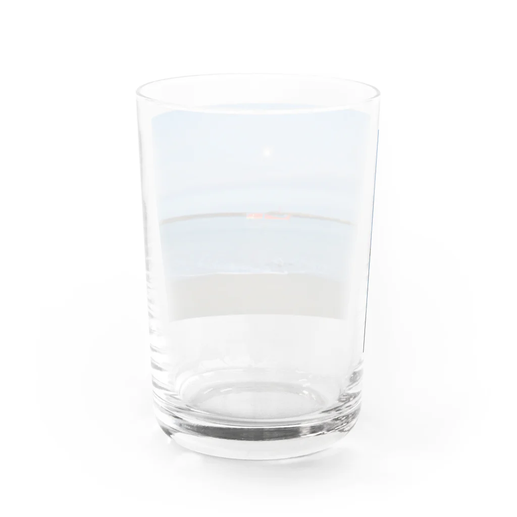 鳥取カランコロンの夜明け前のくじら Water Glass :back