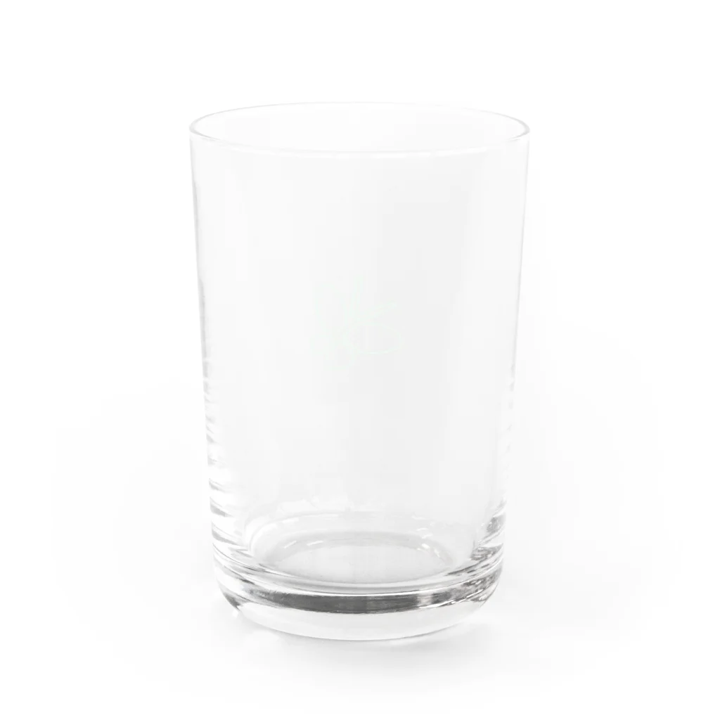 Sea of Grassのミドリのチョウチョ Water Glass :back