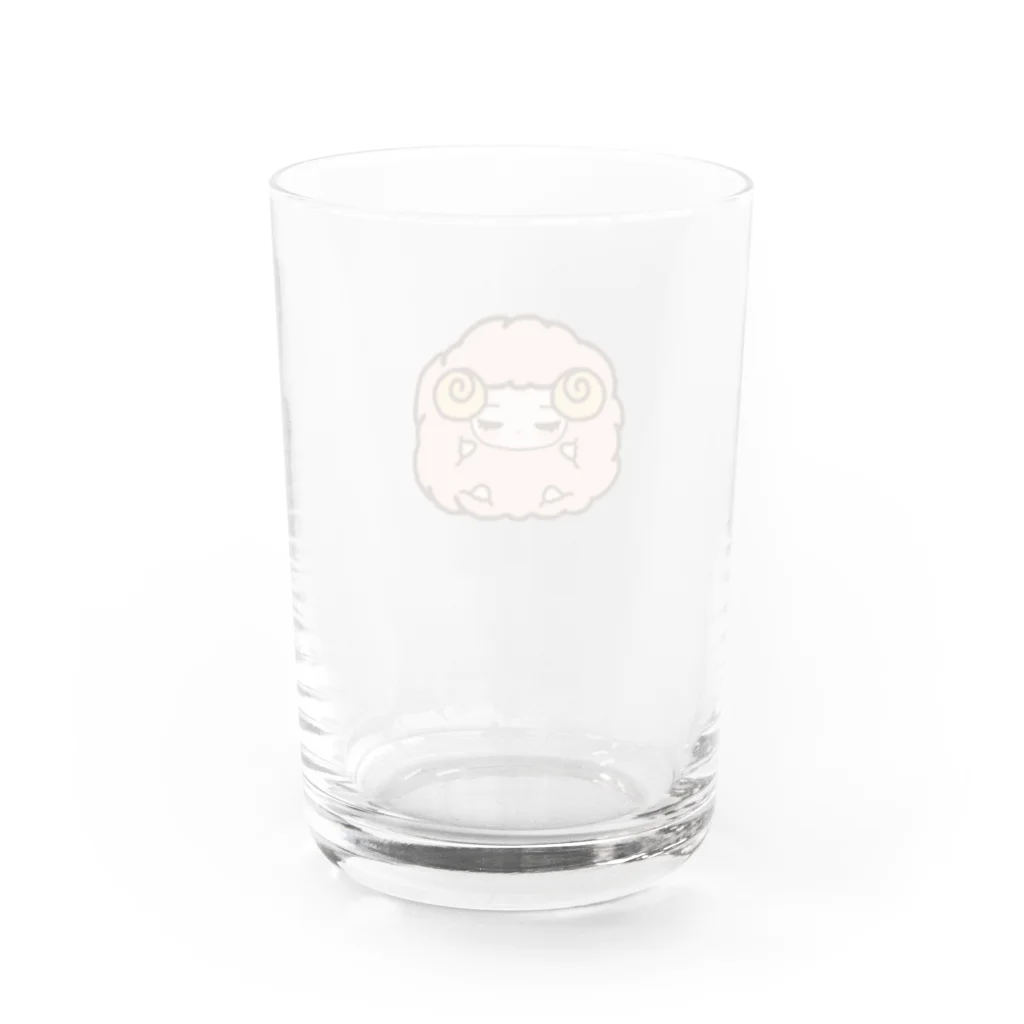 はるはるのめぇちゃん Water Glass :back