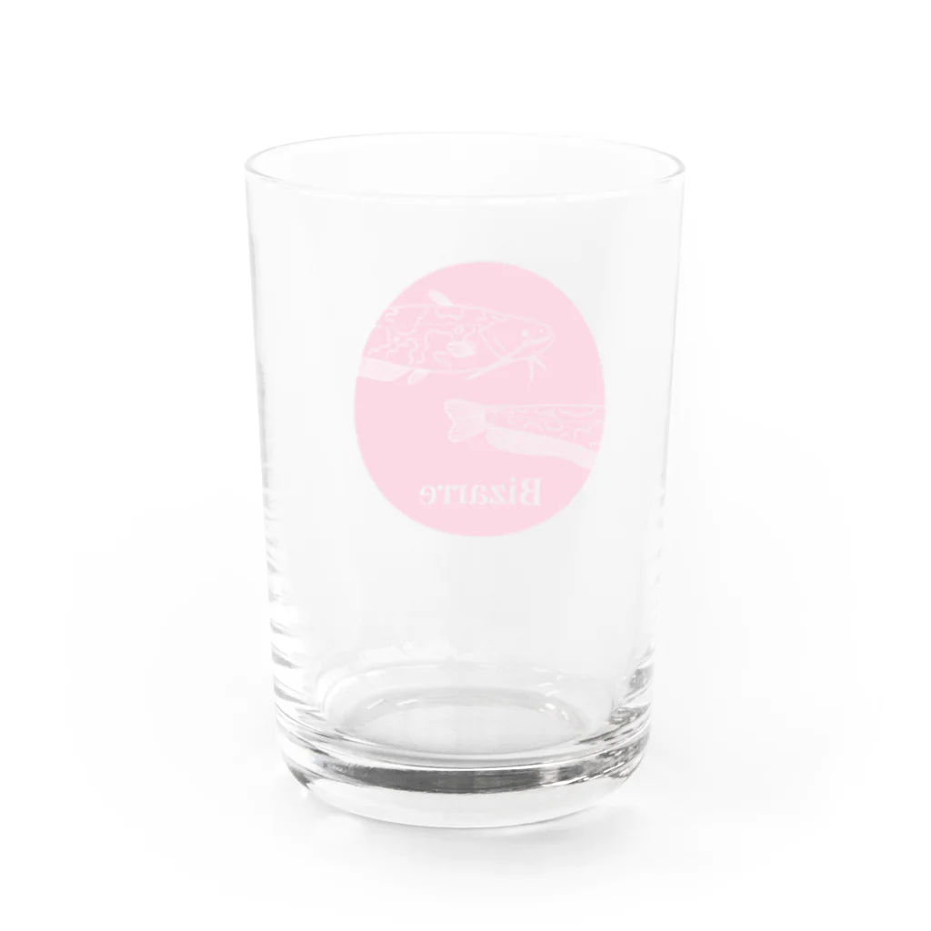Bizarreのニホンナマズ(ピンク) Water Glass :back
