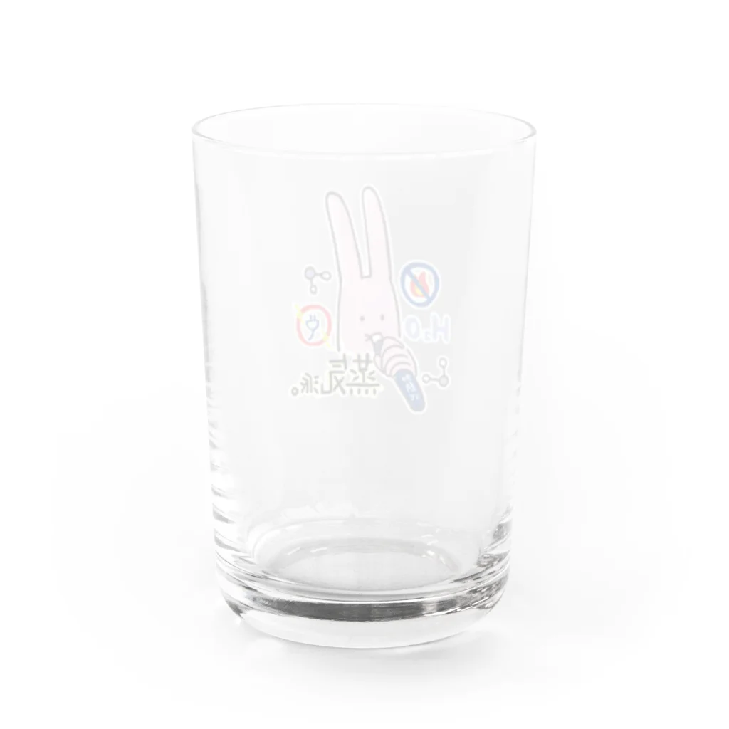 じん/ぶんたのうさスパ（加熱式） Water Glass :back