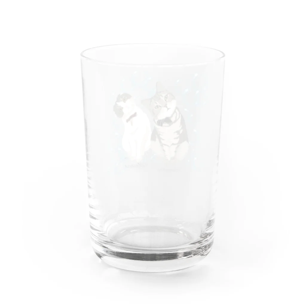 Letiの蘭丸、ましろ Water Glass :back