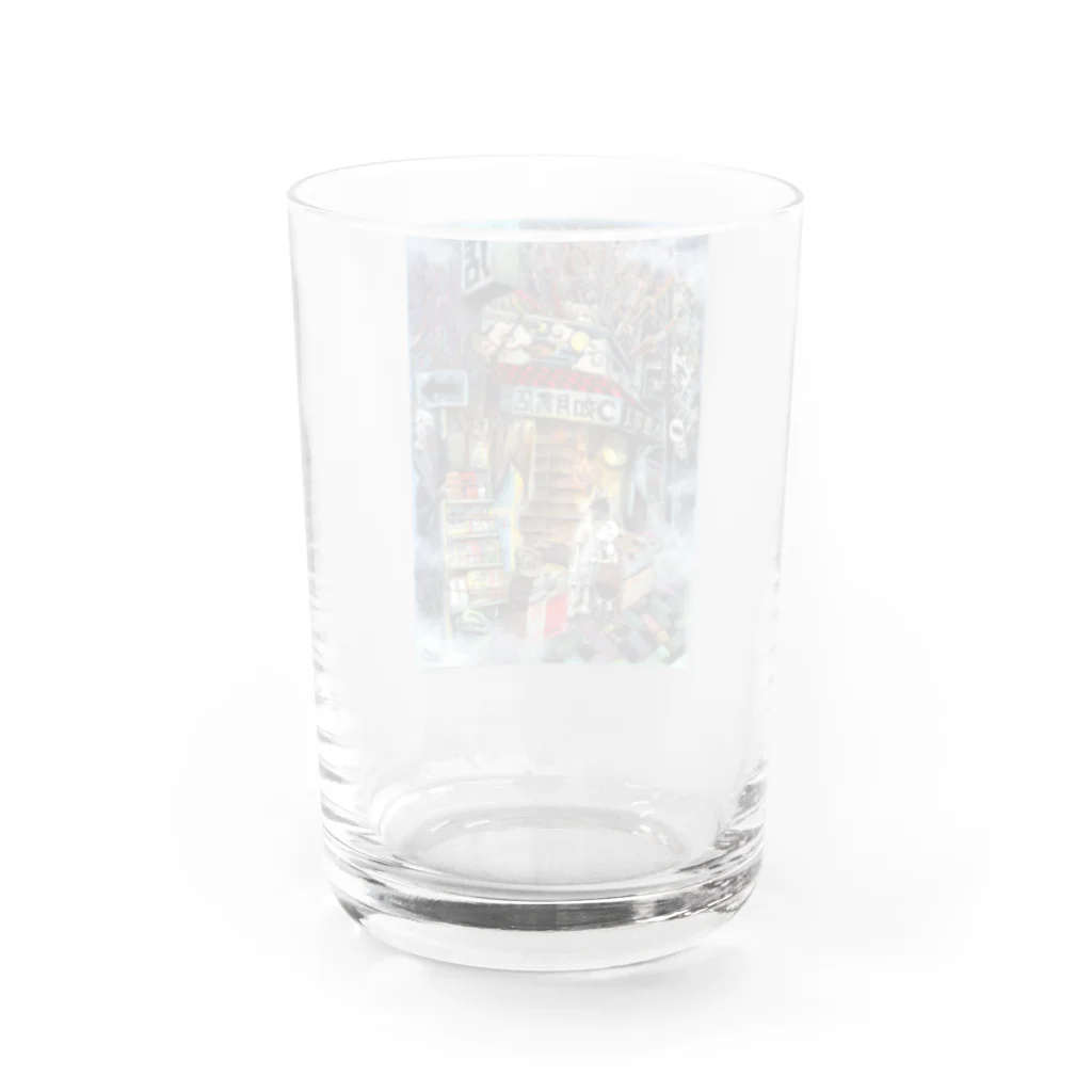 月が輝くこんな夜にの如月書店 Water Glass :back